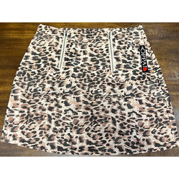 Plus Size Cheetah Print Skirt - Picture 2 of 3